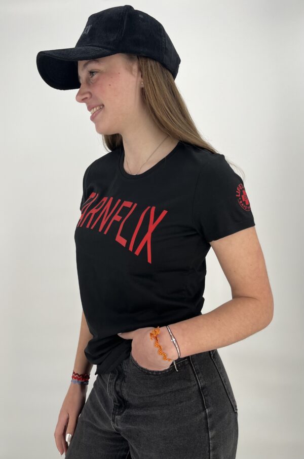 T-Shirt noir Tarnflix femme – Image 4
